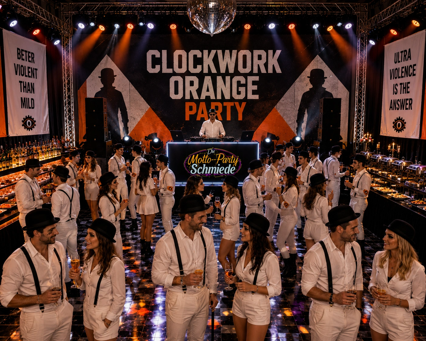 Clockwork Orange Party Ideen