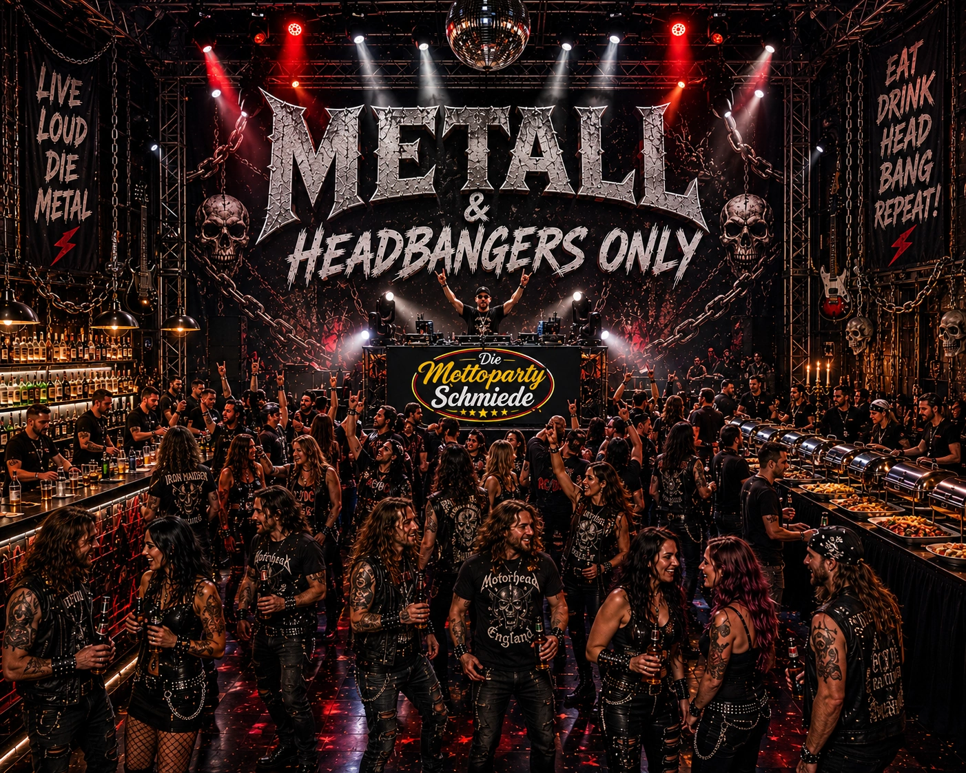 Metall & Headbangers Only Party Ideen