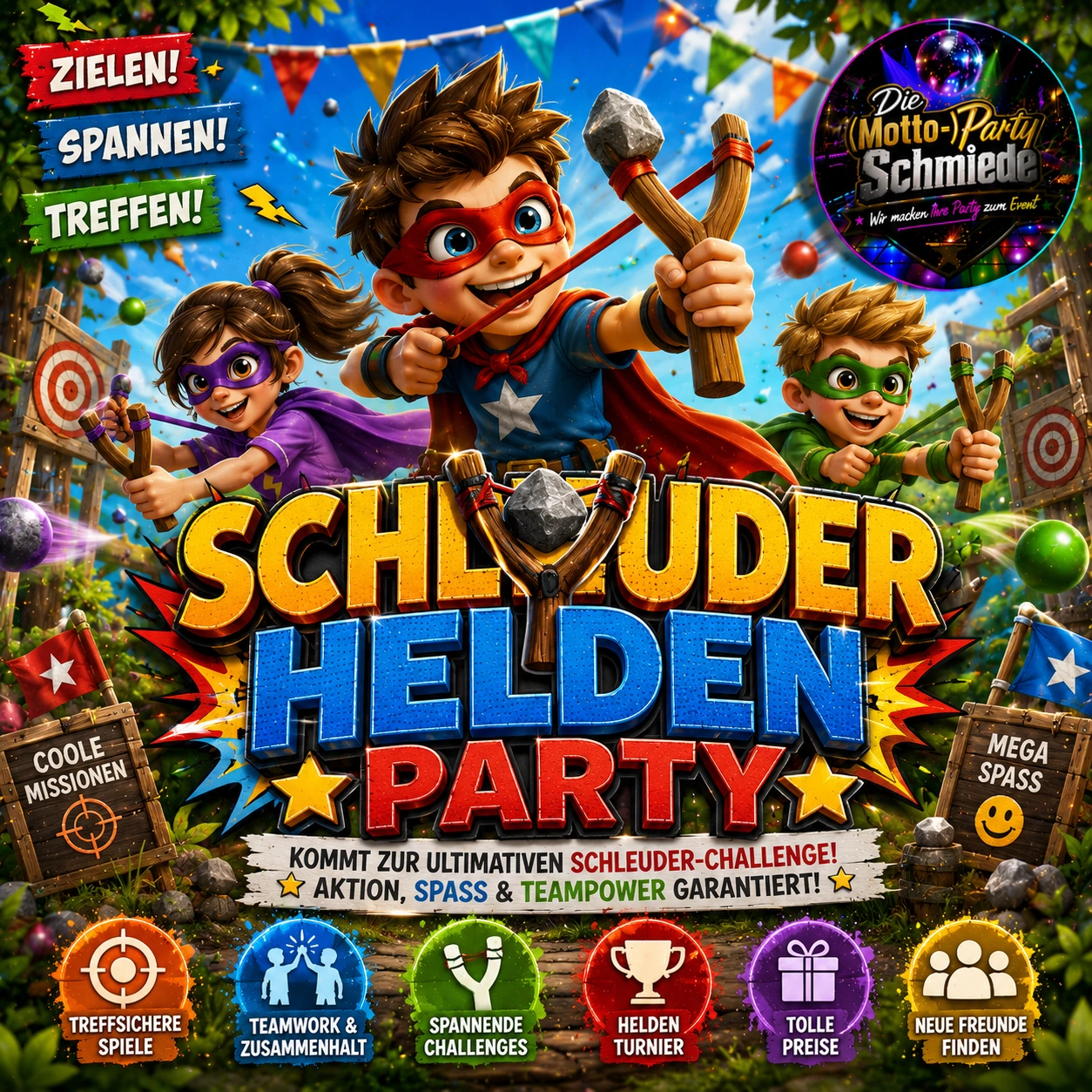 Schleuderhelden Party Ideen