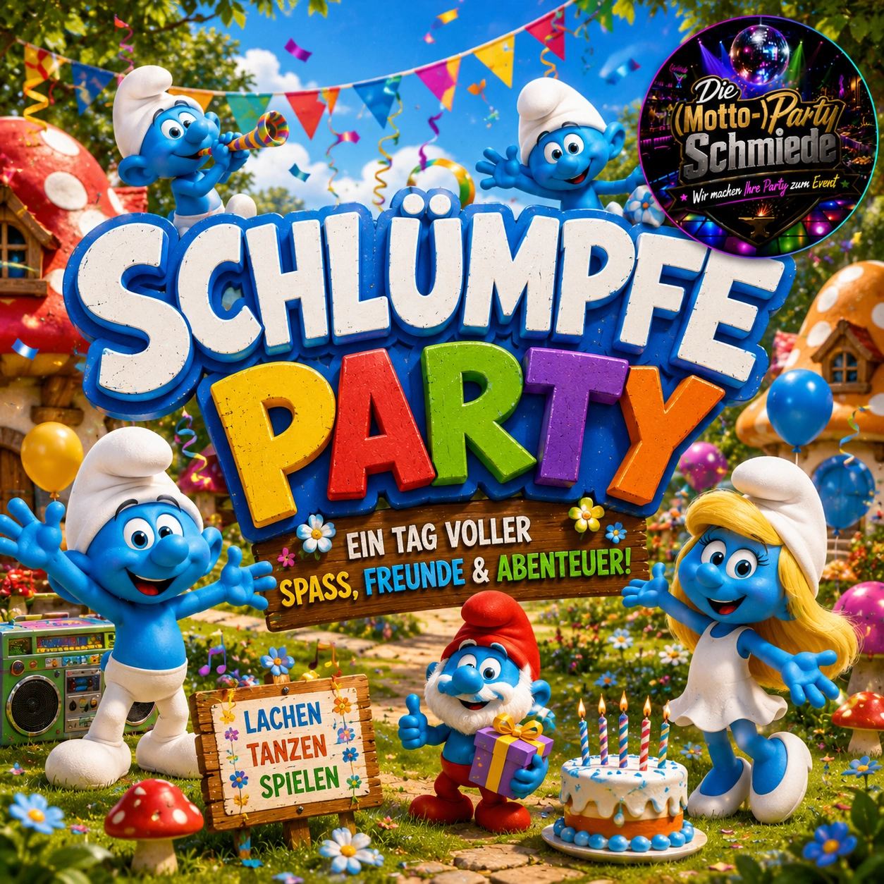 Schlümpfe Party Ideen