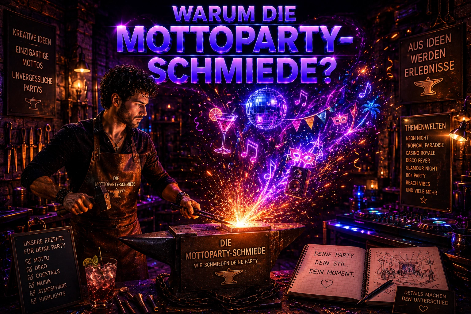 Warum „Mottoparty-Schmiede“ perfekt gepasst hat