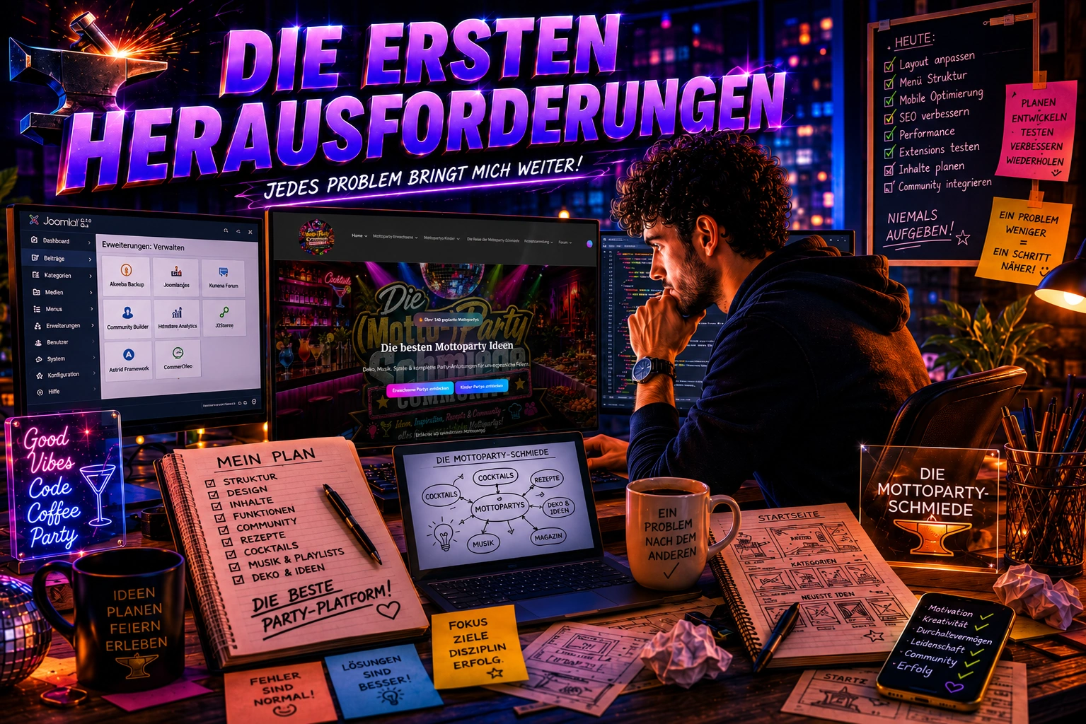 Die ersten technischen Herausforderungen