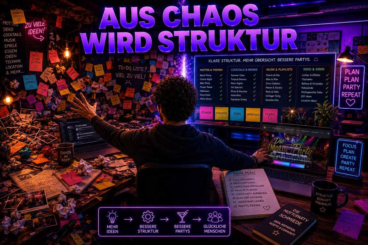 Wie aus Chaos langsam Struktur wurde